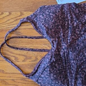 Athleta Women's Black/Brown Tankini Swimwear